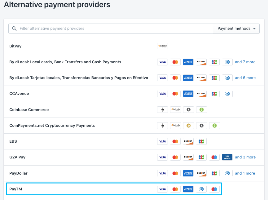 payment providers